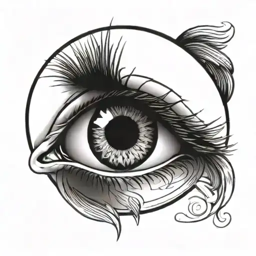 Eye With Black Hole In It