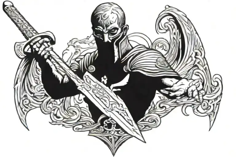 Invictus With A Sword Going