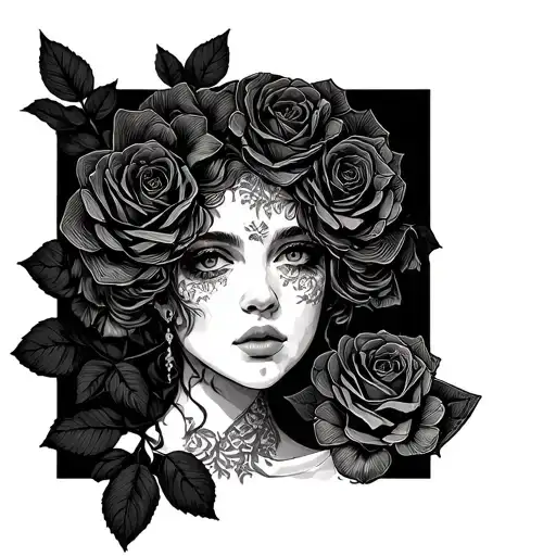 A Black Rosse With Sheets Around