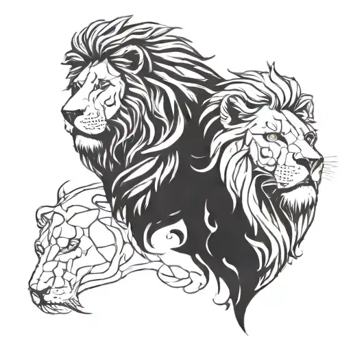 Lion And Zeus Face