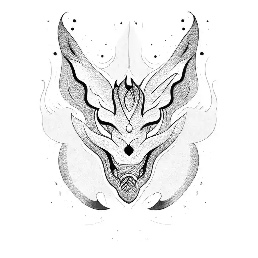 Black Ornament Flames