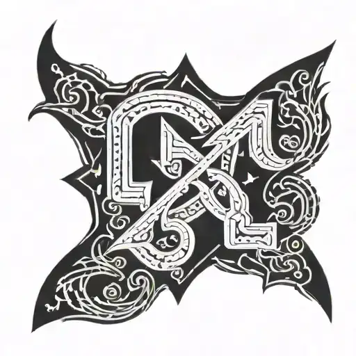 666 Red In Red Square On Black Background