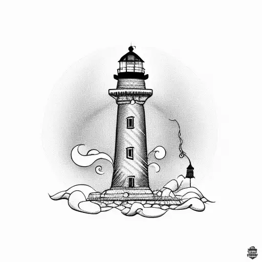 Lighthouse With Spinning Top Inception