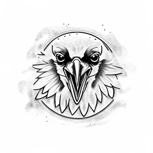 Raven On A Laundry Machine