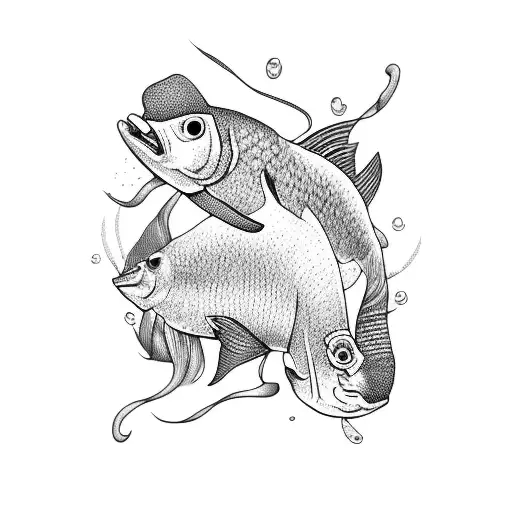 Xxiii With Two Fish Around It