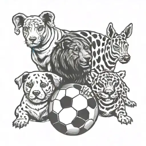 Love Famili Football Animal