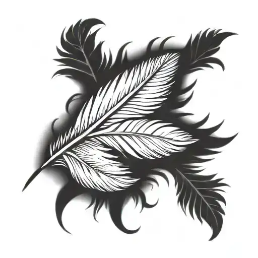 Feather With Birds Flying Out Of The Feather