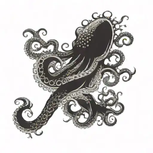 Kraken Wrapping Around Arm Sleeve