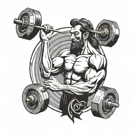 A Muscular Arm Lifting A Weight With A Subtle Notre Dame Symbol Incorporated Into The Design