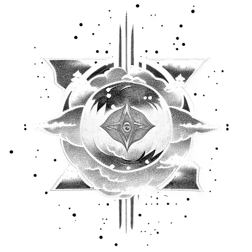 Combine Elements Of Naruto Clouds And Astronomy To Create A Celestial Ninja