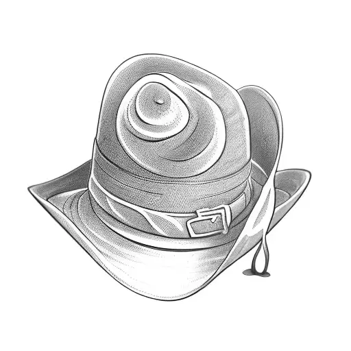 A Dragon Wrapped Around A Vintage Fedora Hat