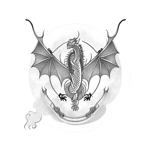 A Dragon Wrapped Around Cowboy Hat