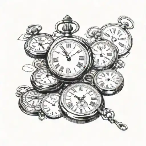 Kids Birthday Pocket Watches Using Roman Numerials