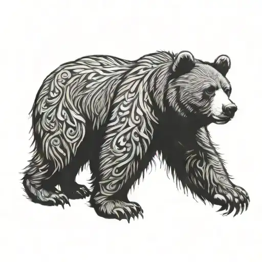 Bear Holding An Angle