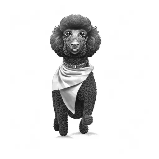 A Black Poodle