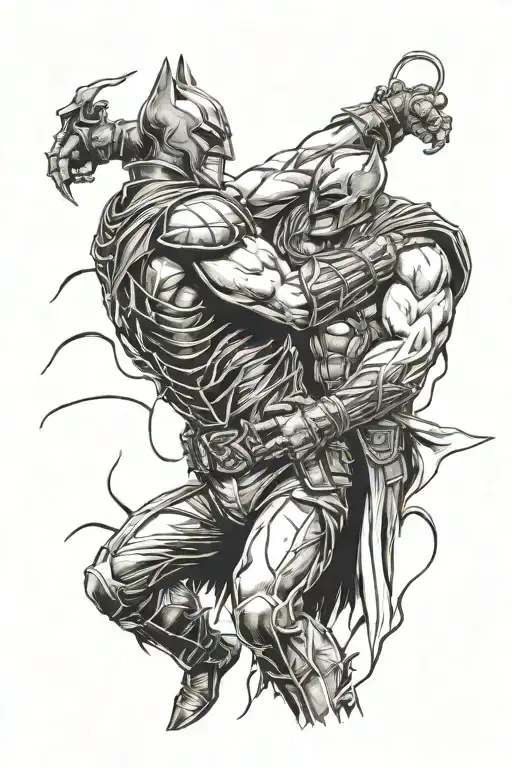 Dark Knight And Bane Fight Scene Both Holding