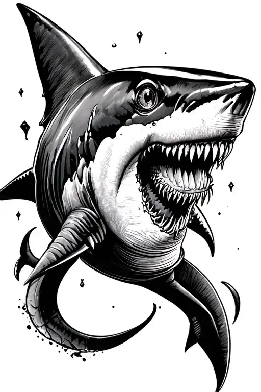 Shark Pierce By Trident