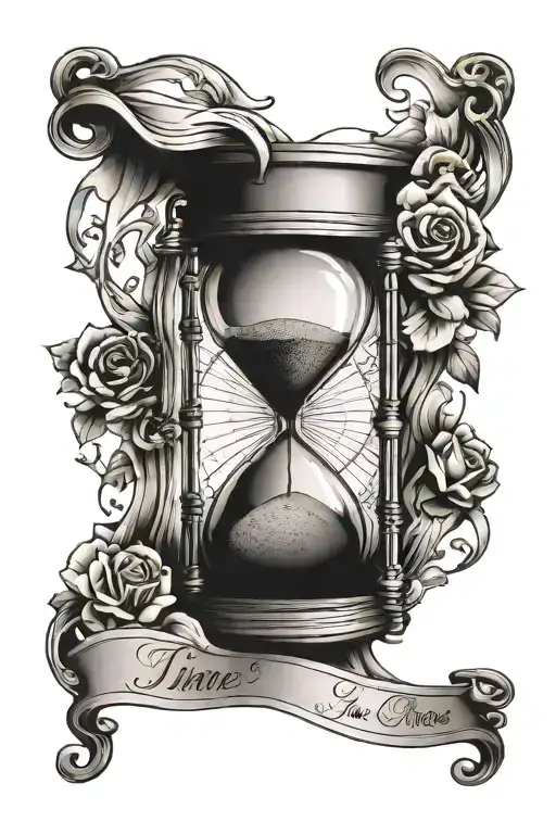 Sandclock And Quote 'Time Waits For No One'