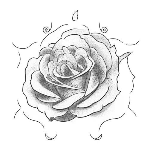 Simple Small Country Rose