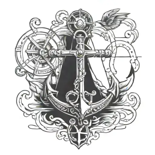 Nautical Elements Like Anchors