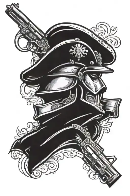 Royal Guard With Helmet And Gun