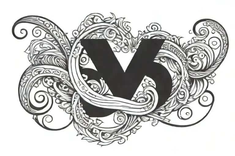 Design The Letter S And P With An Infinite Symbol Between Two Letters