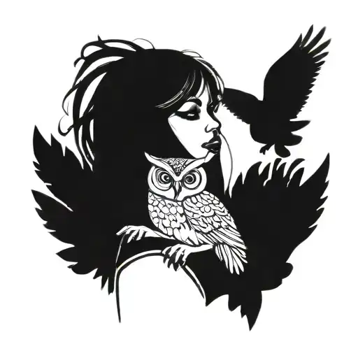 Owl And Girl