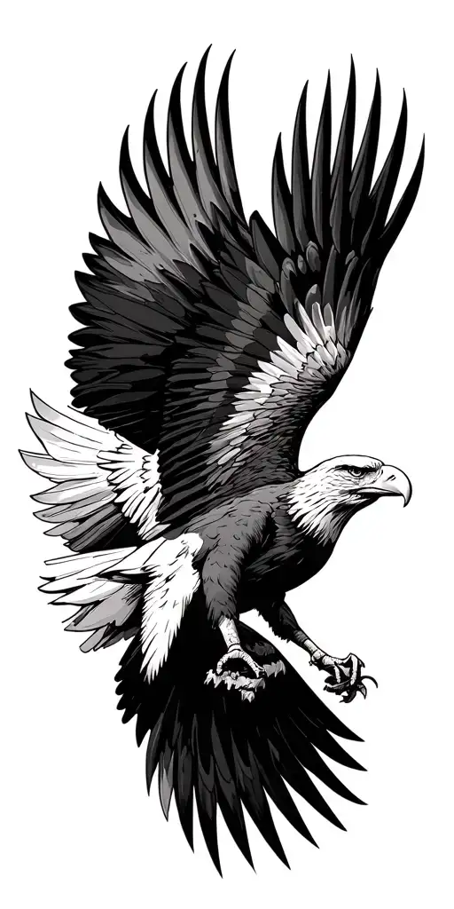 Boston College Eagle Soaring