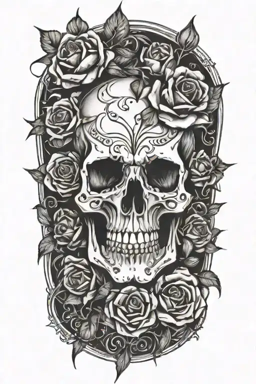 Skull And Roses