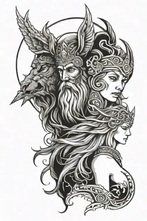 Odin And Freya