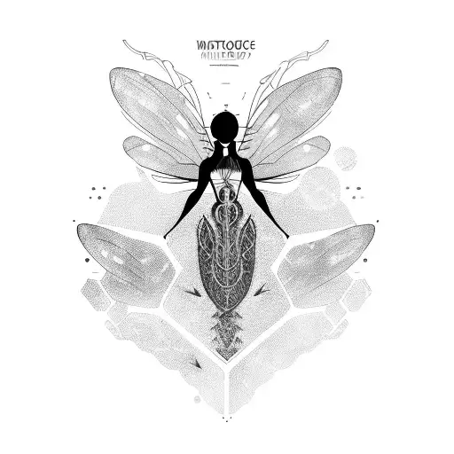 A Futuristic Mermaid With Mechanical Insect Wings