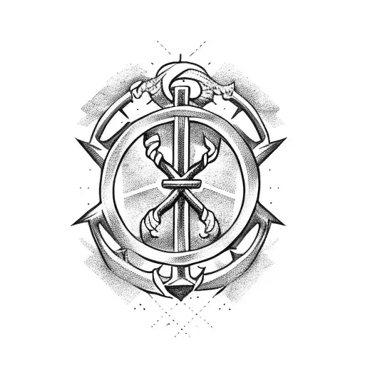 Upside Down Cross Anchor