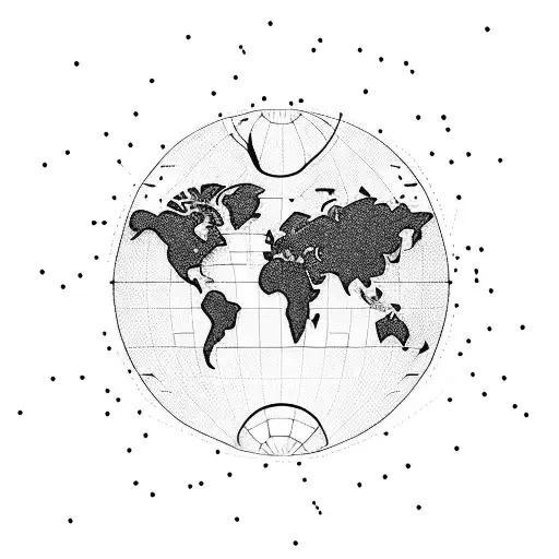 A Minimalist Outline Of A World Map With A Dotted Line Connecting Different Travel Destinations
