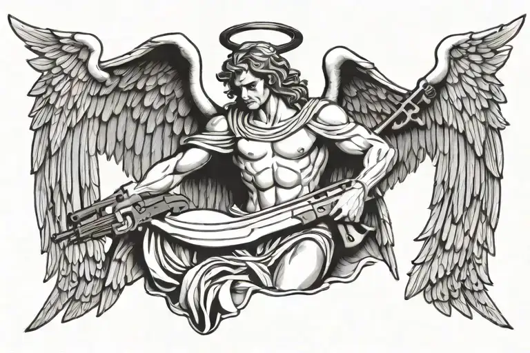 Shine Male Angel Pickthe Ak47