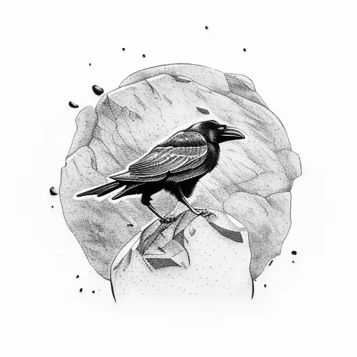 Crow On A Rock