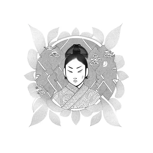 3 Girls And A Boy Asian Inspired