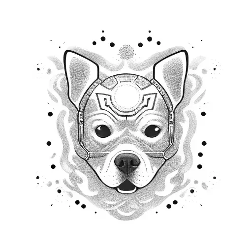 Golden Dog With A Tennis Ball