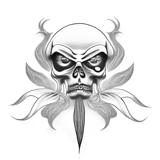 Grim Reaper Made Of Spider Lily