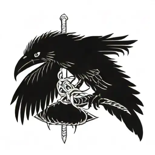 Raven Snake And Sword