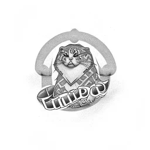 Tramp Stamp With The Word Name 'Chip' In It