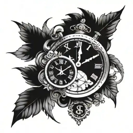 Incorporate Xxxtentacion's Iconic Clock Tattoo Into A Blackwork Design