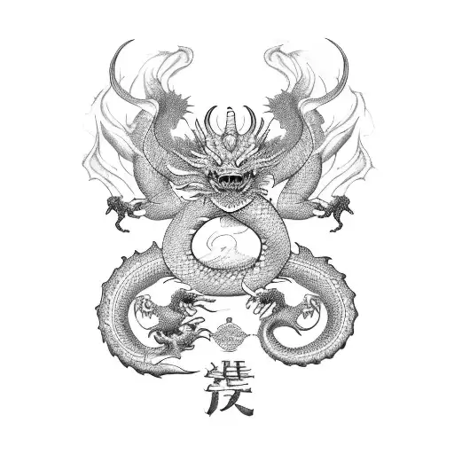 Cancer Zodiac Sign In Shape Of Dragon