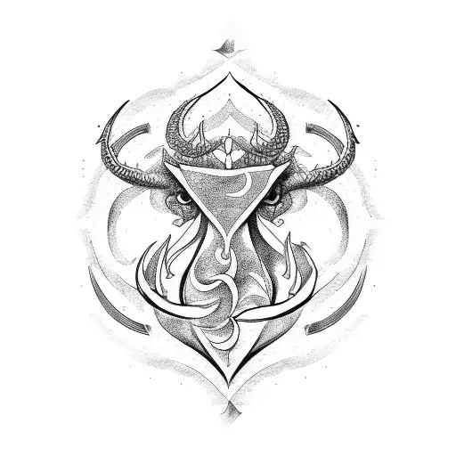 Zodiac Sign Taurus And Dragon