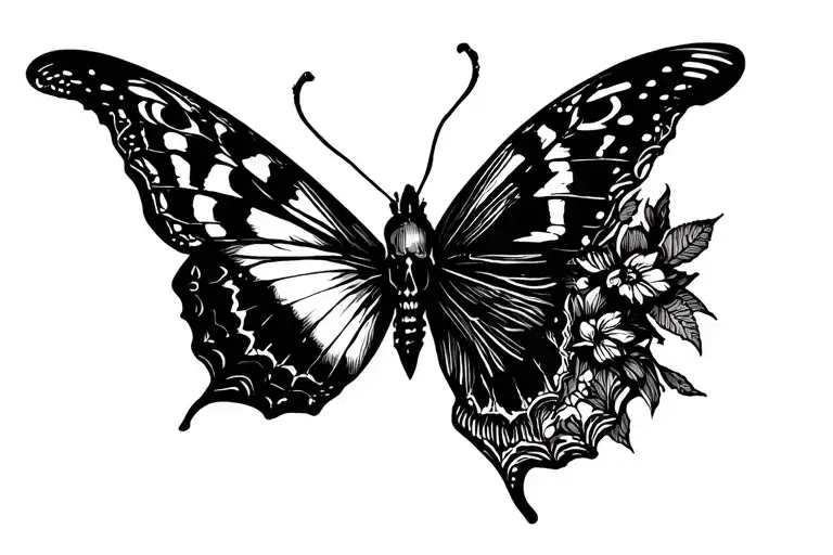 Skull Butterfly