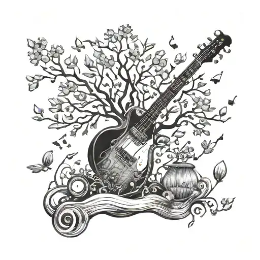 A Tree With Musical Instruments