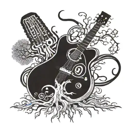 A Tree Made Of Musical Instruments