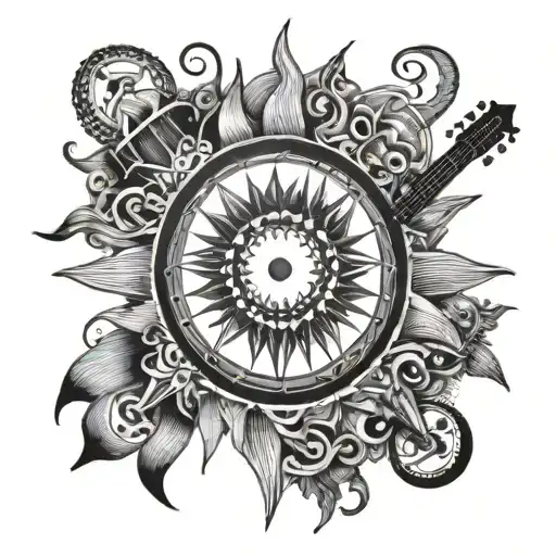 A Sun Made Of Musical Instruments