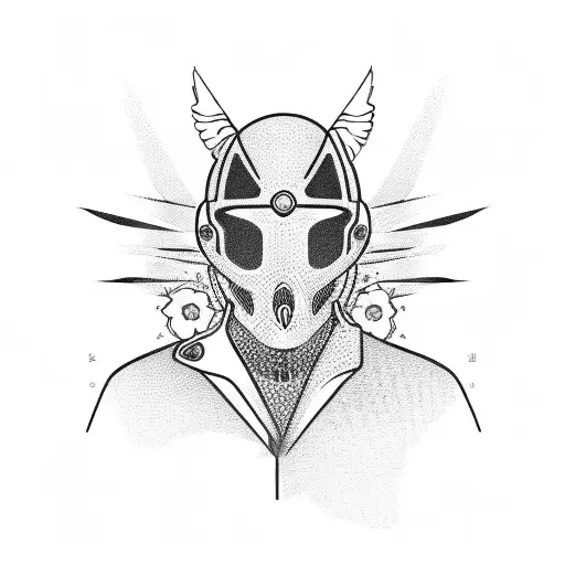 Motorcycle Riding Into Sunset