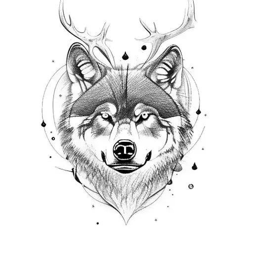 Wilderness Scene With Wolf Bear Elk Deer Birds Sunrise Full Sleeve