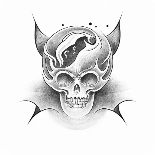 Good And Evil On Forearm